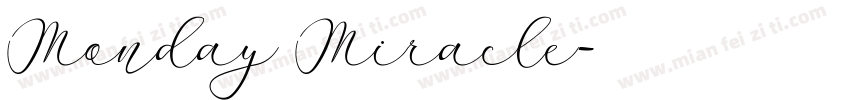 Monday Miracle字体转换